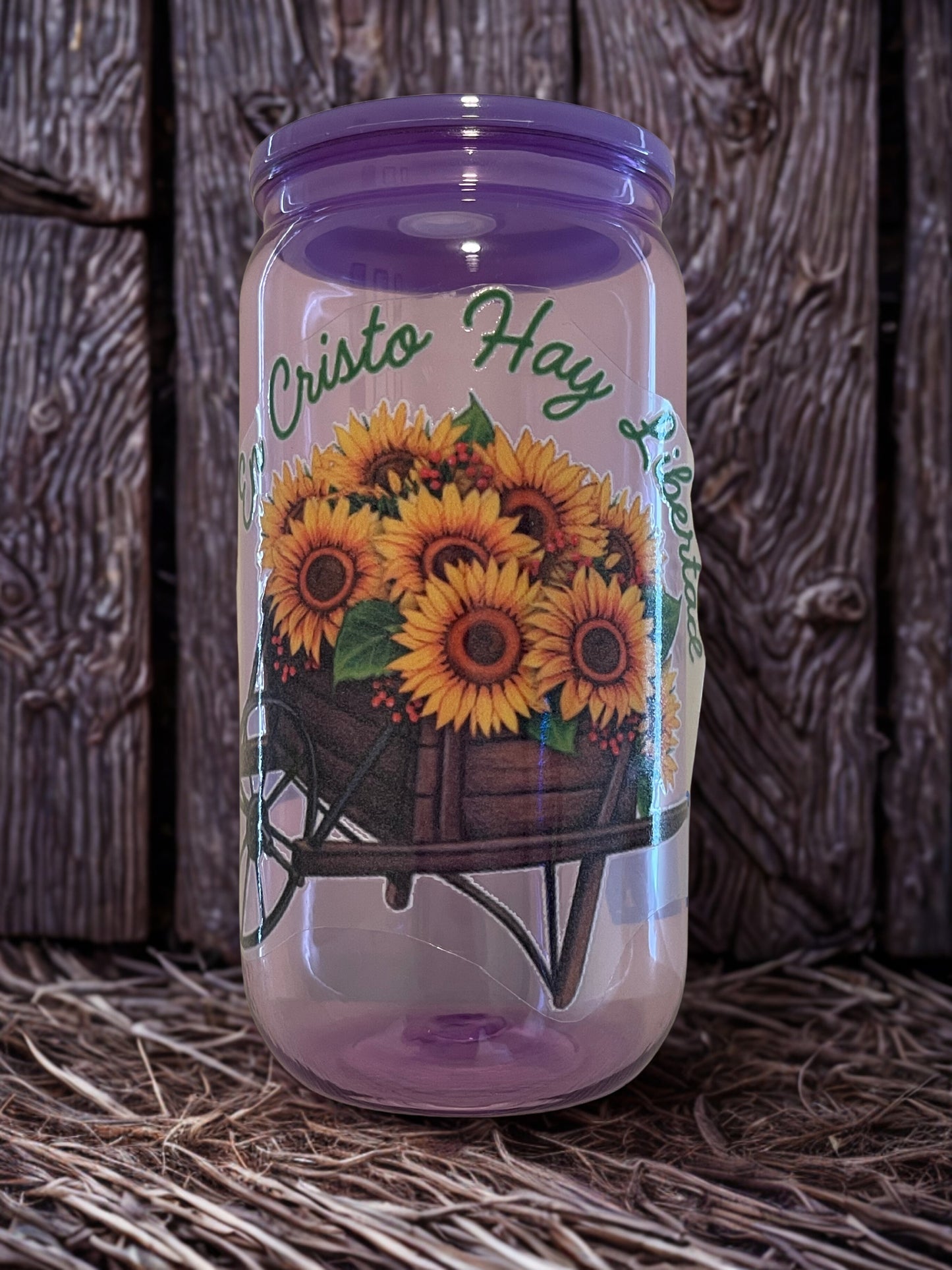 Purple Plastic Libbey Cup